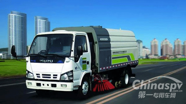 中集凌宇新品環(huán)衛(wèi)車CLY5070TXSQLE5采用慶鈴底盤