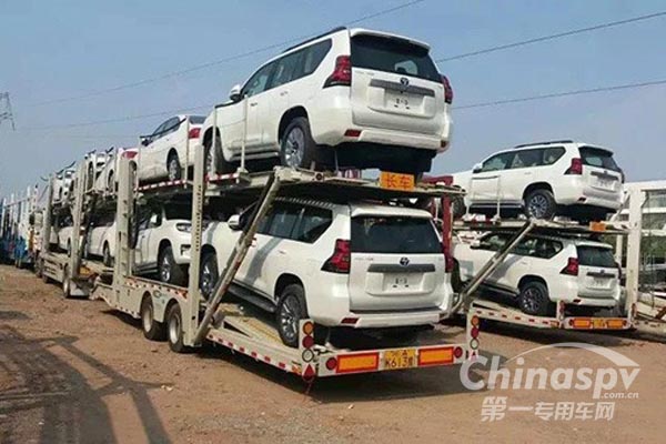 中集東岳中置軸轎運掛車在青藏高原安全運營
