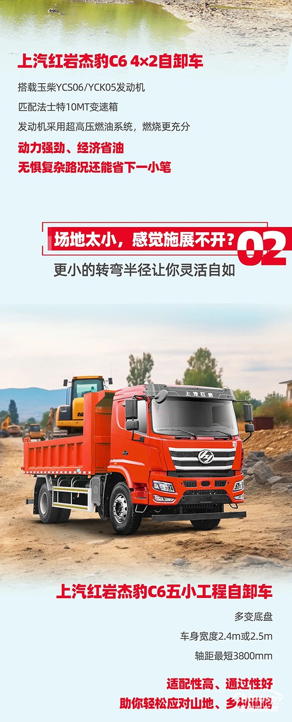 創(chuàng)富先鋒，紅巖杰豹C6自卸車助力卡友靈活多“盈”