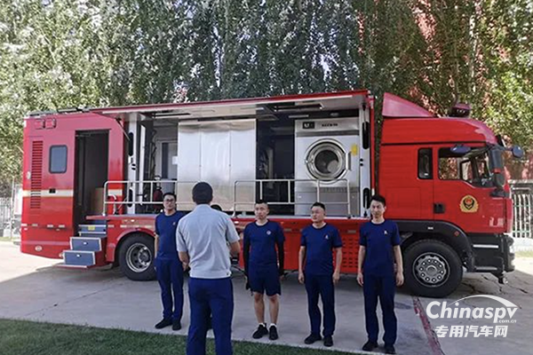 森源鴻馬被服洗滌車(chē)正式“入伍”河北