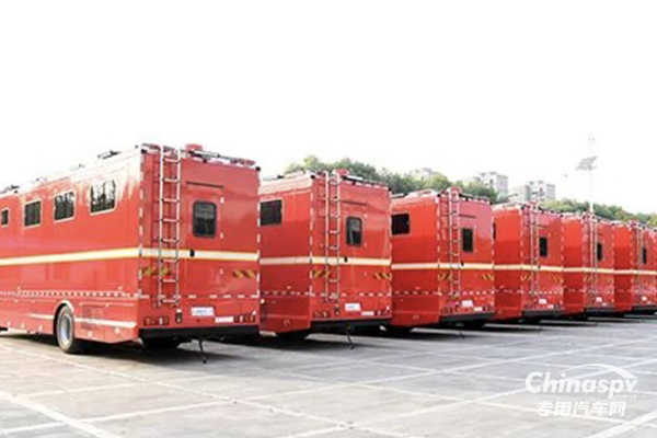 森源鴻馬舉行甘肅森林消防總隊(duì)宿營(yíng)車(chē)發(fā)車(chē)儀式