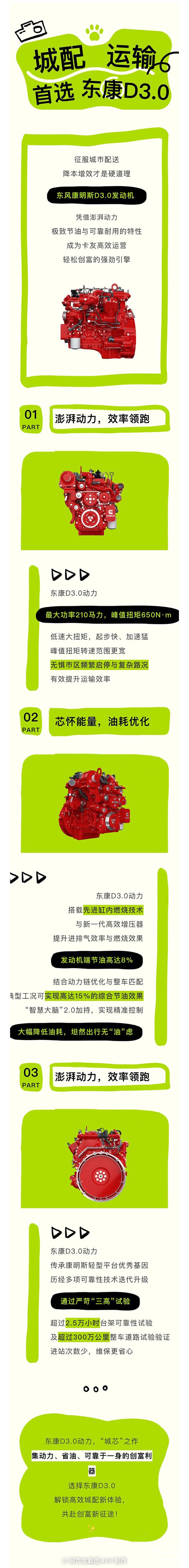 城芯動力，創(chuàng)富無憂！東風康明斯D3.0定義城配高效新標桿