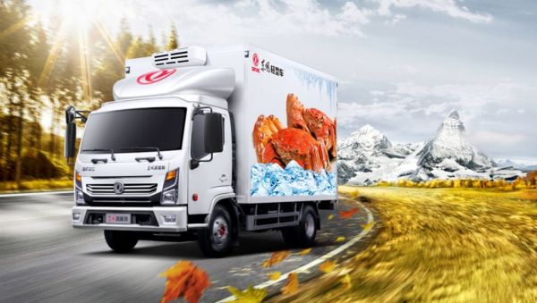 500臺(tái)東風(fēng)凱普特星云冷鏈車交付河南