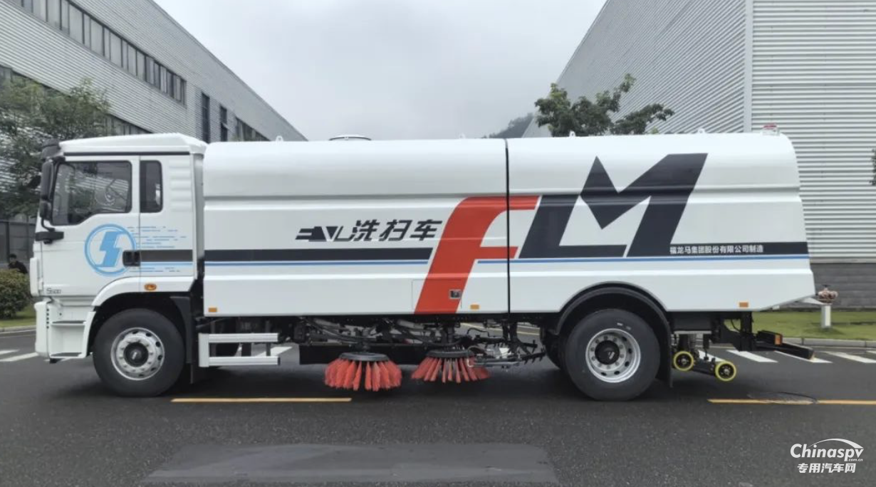 福龍馬環(huán)衛(wèi)車搭載漢德QF18系列標(biāo)載版電驅(qū)橋 在行業(yè)掀起一股清風(fēng)