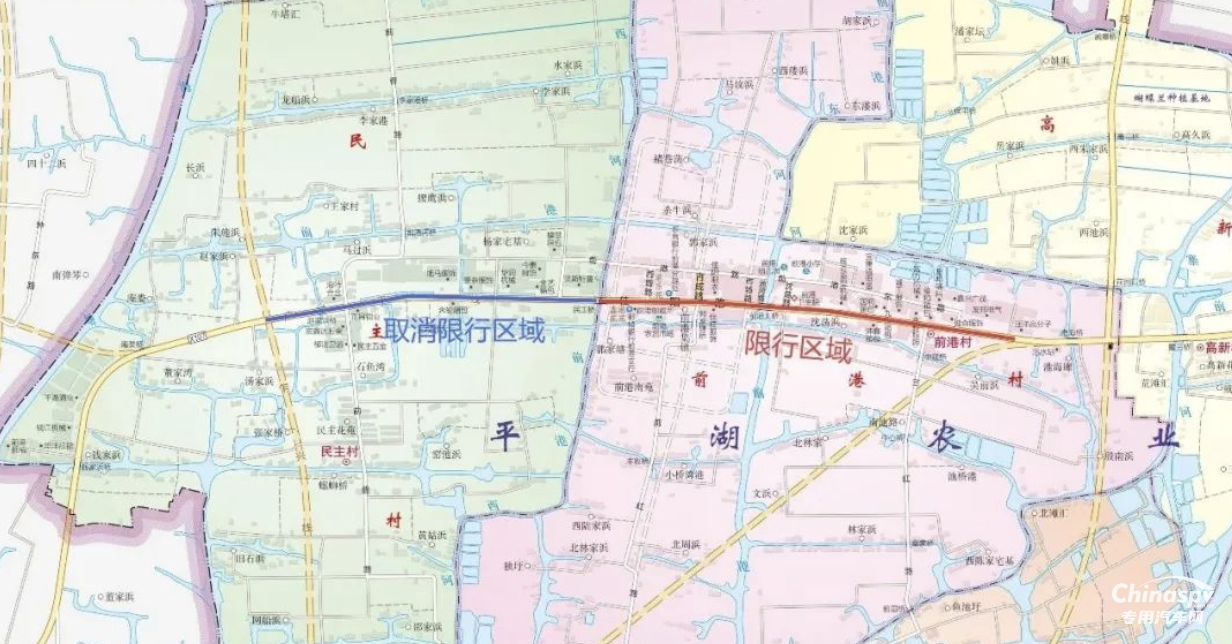 浙江平湖危化品運輸車輛限制通行