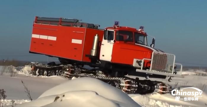 冰天雪地下，俄羅斯的消防車是什么樣子的？
